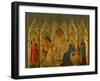 The Annunciation, Saints Asano and Margaret, Prophets Jeremiah, Ezechiel, Isaiah, and Daniel-Simone Martini-Framed Giclee Print