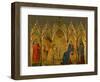 The Annunciation, Saints Asano and Margaret, Prophets Jeremiah, Ezechiel, Isaiah, and Daniel-Simone Martini-Framed Giclee Print