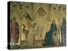 The Annunciation, Simone Martini, Uffizi, Florence, Tuscany, Italy-Walter Rawlings-Stretched Canvas