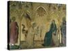 The Annunciation, Simone Martini, Uffizi, Florence, Tuscany, Italy-Walter Rawlings-Stretched Canvas
