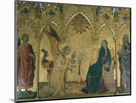 The Annunciation, Simone Martini, Uffizi, Florence, Tuscany, Italy-Walter Rawlings-Mounted Photographic Print