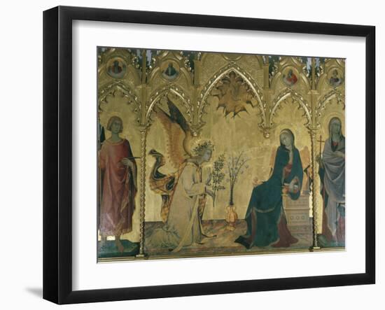 The Annunciation, Simone Martini, Uffizi, Florence, Tuscany, Italy-Walter Rawlings-Framed Photographic Print