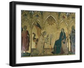 The Annunciation, Simone Martini, Uffizi, Florence, Tuscany, Italy-Walter Rawlings-Framed Photographic Print