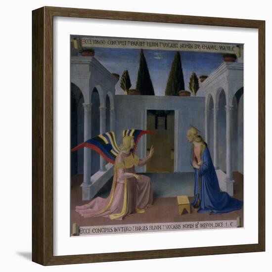 The Annunciation, Story of the Life of Christ-Fra Angelico-Framed Giclee Print