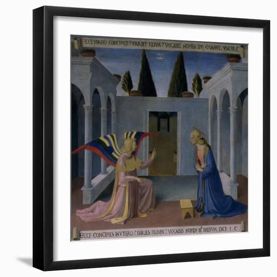 The Annunciation, Story of the Life of Christ-Fra Angelico-Framed Giclee Print