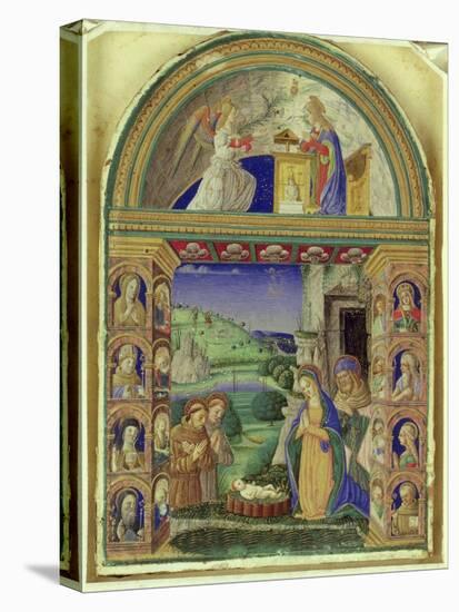 The Annunciation, the Adoration of the Child by the Virgin Mary, St. Joseph, St. Anthony of Padua…-Italian-Stretched Canvas