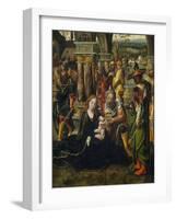 The Annunciation, the Adoration of the Magi-Pieter Coecke Van Aelst the Elder-Framed Giclee Print