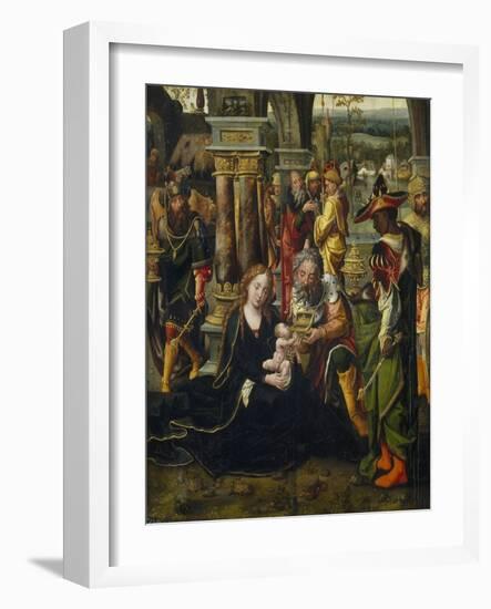 The Annunciation, the Adoration of the Magi-Pieter Coecke Van Aelst the Elder-Framed Giclee Print