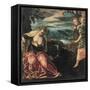 The Annunciation to Manoah's Wife-Jacopo Tintoretto-Framed Stretched Canvas