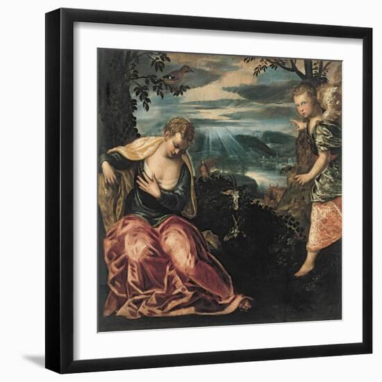 The Annunciation to Manoah's Wife-Jacopo Tintoretto-Framed Giclee Print