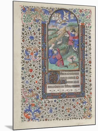 The Annunciation to the Shepherds (Book of Hour), 1440-1460-null-Mounted Giclee Print