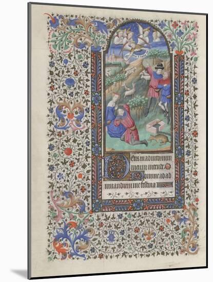 The Annunciation to the Shepherds (Book of Hour), 1440-1460-null-Mounted Giclee Print