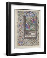 The Annunciation to the Shepherds (Book of Hour), 1440-1460-null-Framed Premium Giclee Print