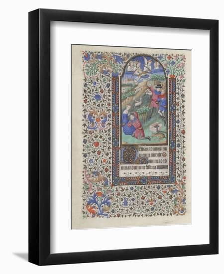 The Annunciation to the Shepherds (Book of Hour), 1440-1460-null-Framed Giclee Print