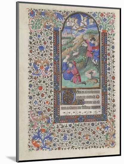 The Annunciation to the Shepherds (Book of Hour), 1440-1460-null-Mounted Giclee Print