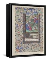 The Annunciation to the Shepherds (Book of Hour), 1440-1460-null-Framed Stretched Canvas