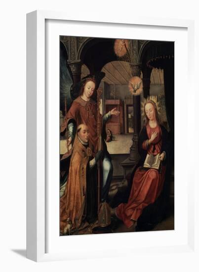 The Annunciation, (Triptych, Central Pane), 1517-Jean Bellegambe-Framed Giclee Print