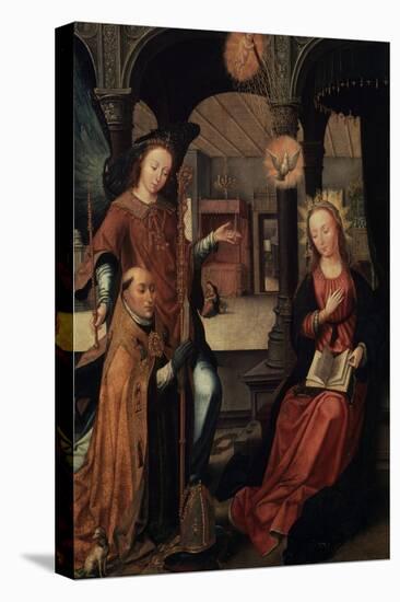 The Annunciation, (Triptych, Central Pane), 1517-Jean Bellegambe-Stretched Canvas