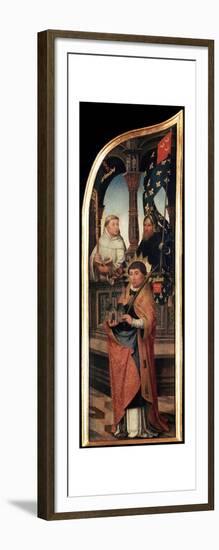 'The Annunciation', (Triptych, side panel), 1517-Jean Bellegambe-Framed Art Print