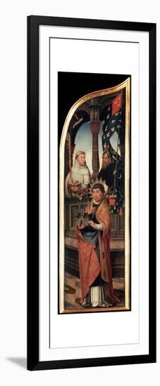 'The Annunciation', (Triptych, side panel), 1517-Jean Bellegambe-Framed Art Print