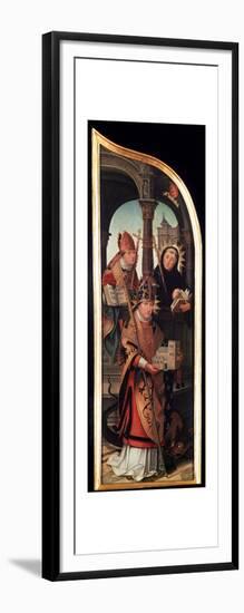 'The Annunciation', (Triptych, side panel), 1517-Jean Bellegambe-Framed Art Print