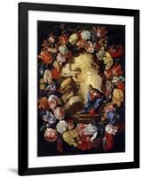 The Annunciation with Flowers, 17th or Early 18th Century-Carlo Maratta-Framed Giclee Print