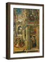 The Annunciation, with Saint Emidius, 1486, (1911)-Carlo Crivelli-Framed Giclee Print