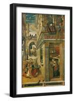 The Annunciation, with Saint Emidius, 1486, (1911)-Carlo Crivelli-Framed Giclee Print