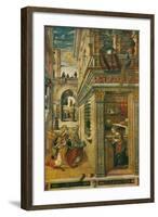 The Annunciation, with Saint Emidius, 1486, (1911)-Carlo Crivelli-Framed Giclee Print