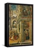 The Annunciation, with Saint Emidius, 1486, (1911)-Carlo Crivelli-Framed Stretched Canvas
