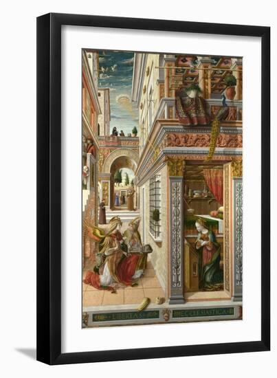 The Annunciation, with Saint Emidius, 1486-Carlo Crivelli-Framed Giclee Print