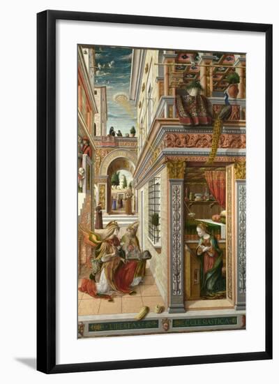 The Annunciation, with Saint Emidius, 1486-Carlo Crivelli-Framed Giclee Print