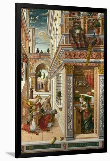 The Annunciation, with Saint Emidius, 1486-Carlo Crivelli-Framed Giclee Print