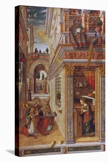 The Annunciation with St. Emidius, 1486-Carlo Crivelli-Stretched Canvas