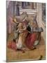 The Annunciation with St. Emidius, Detail of the Archangel Gabriel with the Saint, 1486 (Tempera &-Carlo Crivelli-Mounted Giclee Print