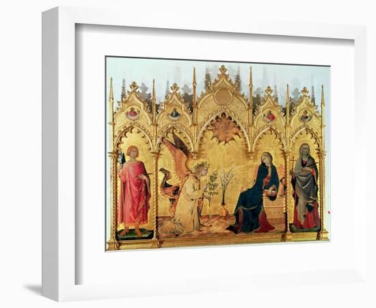 The Annunciation with St. Margaret and St. Asano, 1333-Simone Martini-Framed Giclee Print