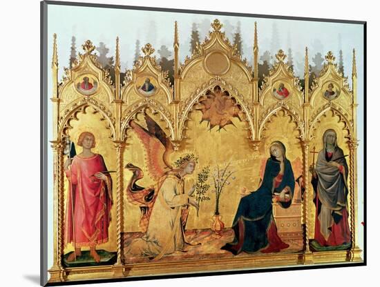 The Annunciation with St. Margaret and St. Asano, 1333-Simone Martini-Mounted Giclee Print