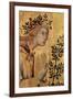 The Annunciation with St. Margaret and St. Asano, Detail of the Archangel Gabriel, 1333-Simone Martini-Framed Giclee Print