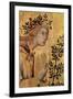 The Annunciation with St. Margaret and St. Asano, Detail of the Archangel Gabriel, 1333-Simone Martini-Framed Giclee Print