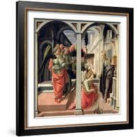 The Annunciation with Three Angels, 1440-Fra Filippo Lippi-Framed Giclee Print