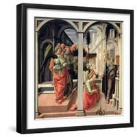 The Annunciation with Three Angels, 1440-Fra Filippo Lippi-Framed Giclee Print