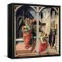 The Annunciation with Three Angels, 1440-Fra Filippo Lippi-Framed Stretched Canvas