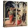 The Annunciation with Three Angels, 1440-Fra Filippo Lippi-Stretched Canvas
