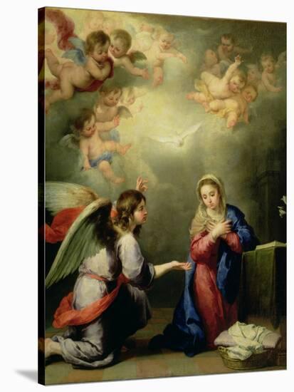 The Annunciation-Bartolome Esteban Murillo-Stretched Canvas