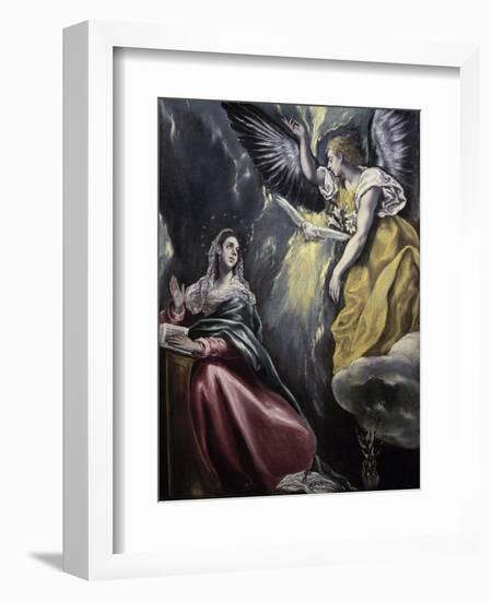 The Annunciation-El Greco-Framed Premium Giclee Print