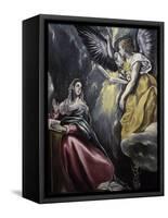 The Annunciation-El Greco-Framed Stretched Canvas