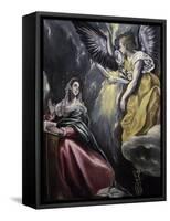 The Annunciation-El Greco-Framed Stretched Canvas