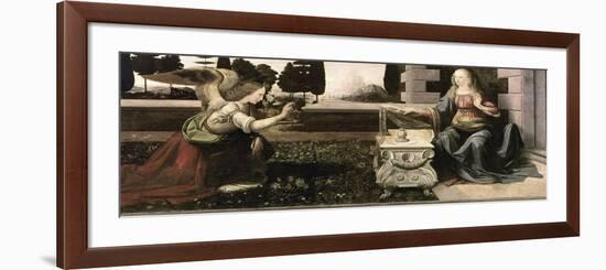 The Annunciation-Leonardo da Vinci-Framed Giclee Print