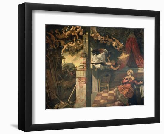 The Annunciation-Jacopo Robusti Tintoretto-Framed Giclee Print