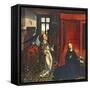 The Annunciation-Rogier van der Weyden-Framed Stretched Canvas